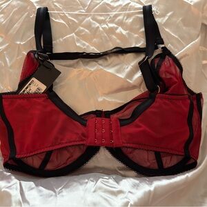 Scantily by Curvy Kate Red and Black Women's Bra